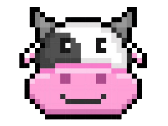 pixel art of a strawberry